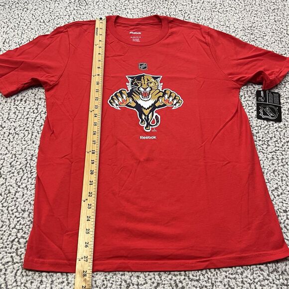 Reebok Florida Panthers NHL Youth XL T-Shirt Red Alternate Logo Short Sleeve NWT - Picture 7 of 9